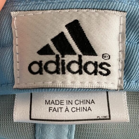 Adidas Lightweight Structured Adj Poly Mesh Ball Cap Baby Blue White OS NWOT - Picture 5 of 12